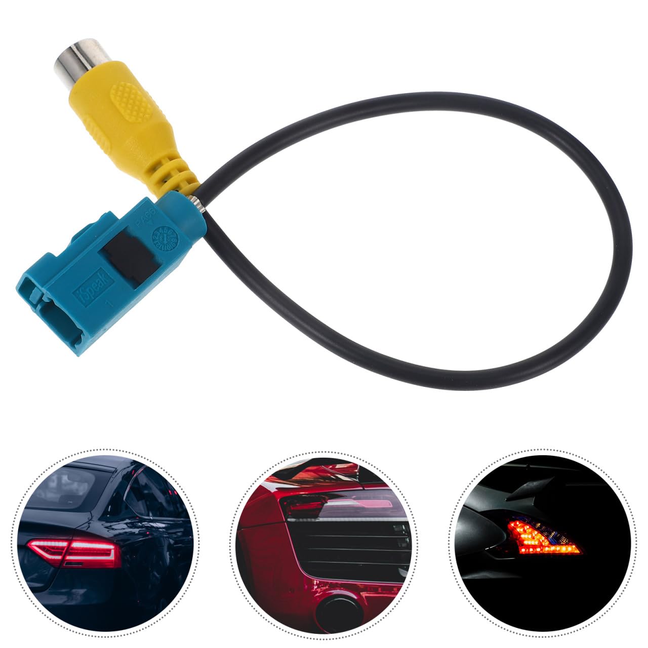 Generic Backup Camera Video Harness Adapter for Navigation Durable Reverse Display Connector for Cars High-Definition