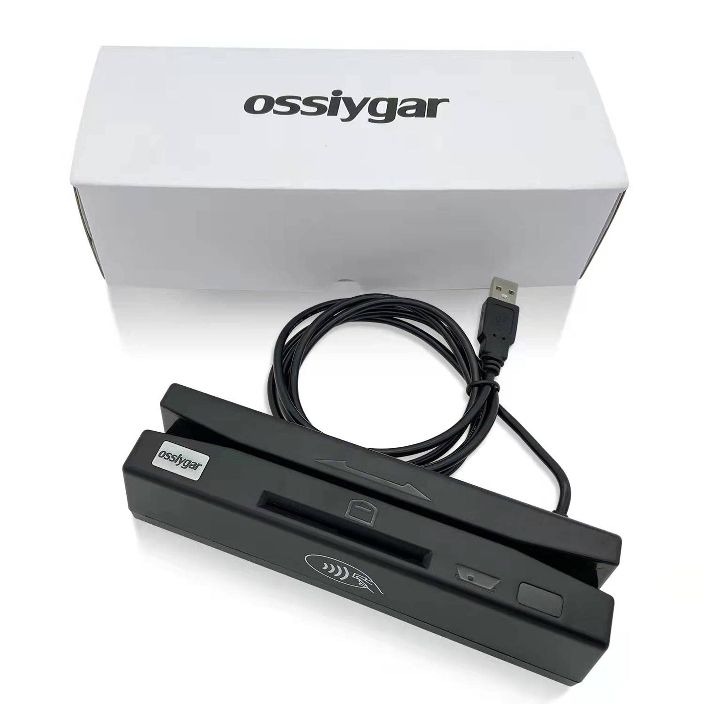Ossiygar Multi-Function Card Reader, Magstrip Card Reader, Credit Card Reader, Memory chip Card Reader Writer, NFC Card Reader Writer, PSAM Card Reader Writer, Can be Used with Cashier Register