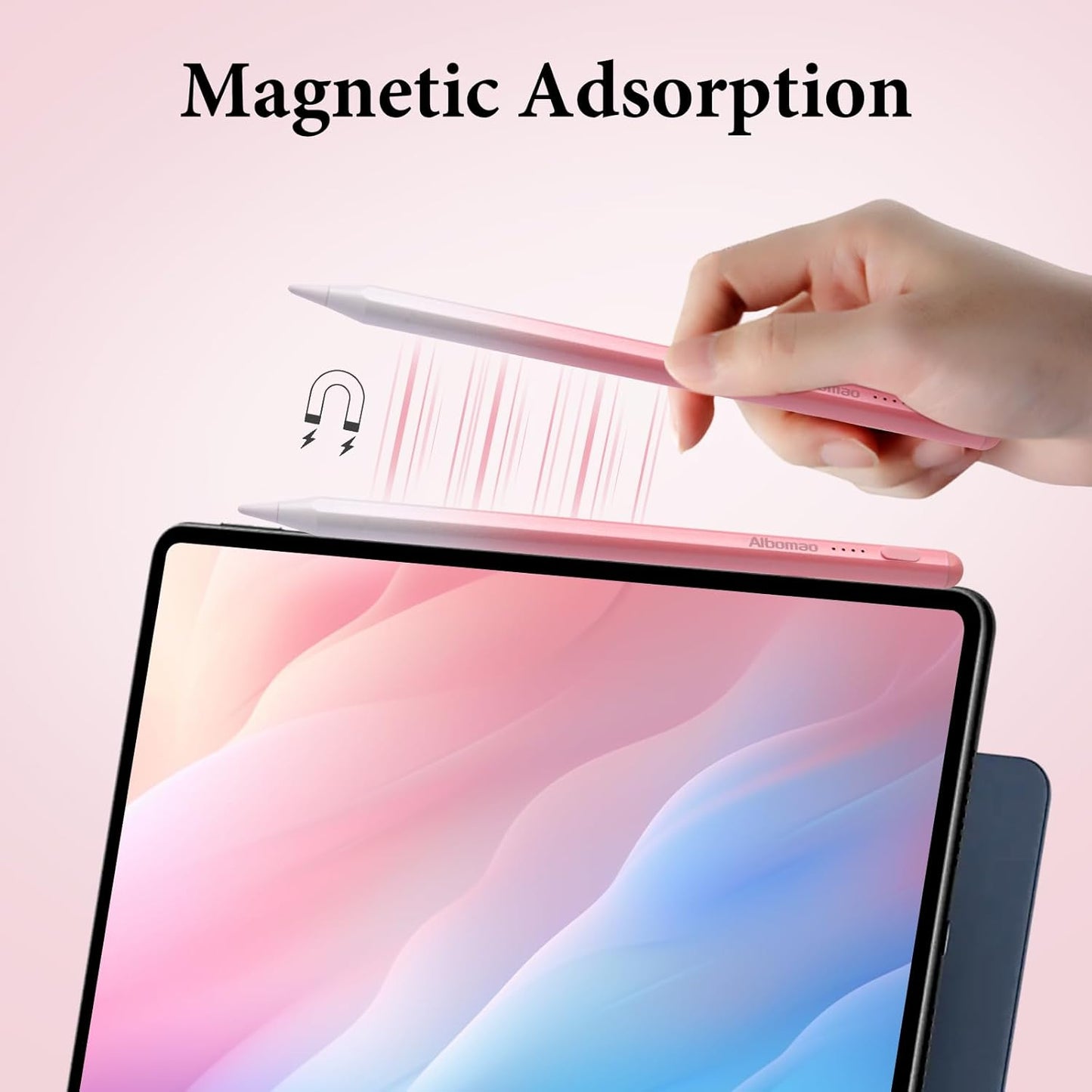 Albomao 4 Universal Stylus Pen for iPad iPhone Android Tablets, No Bluetooth or Pairing Needed, USB-C Fast Charging