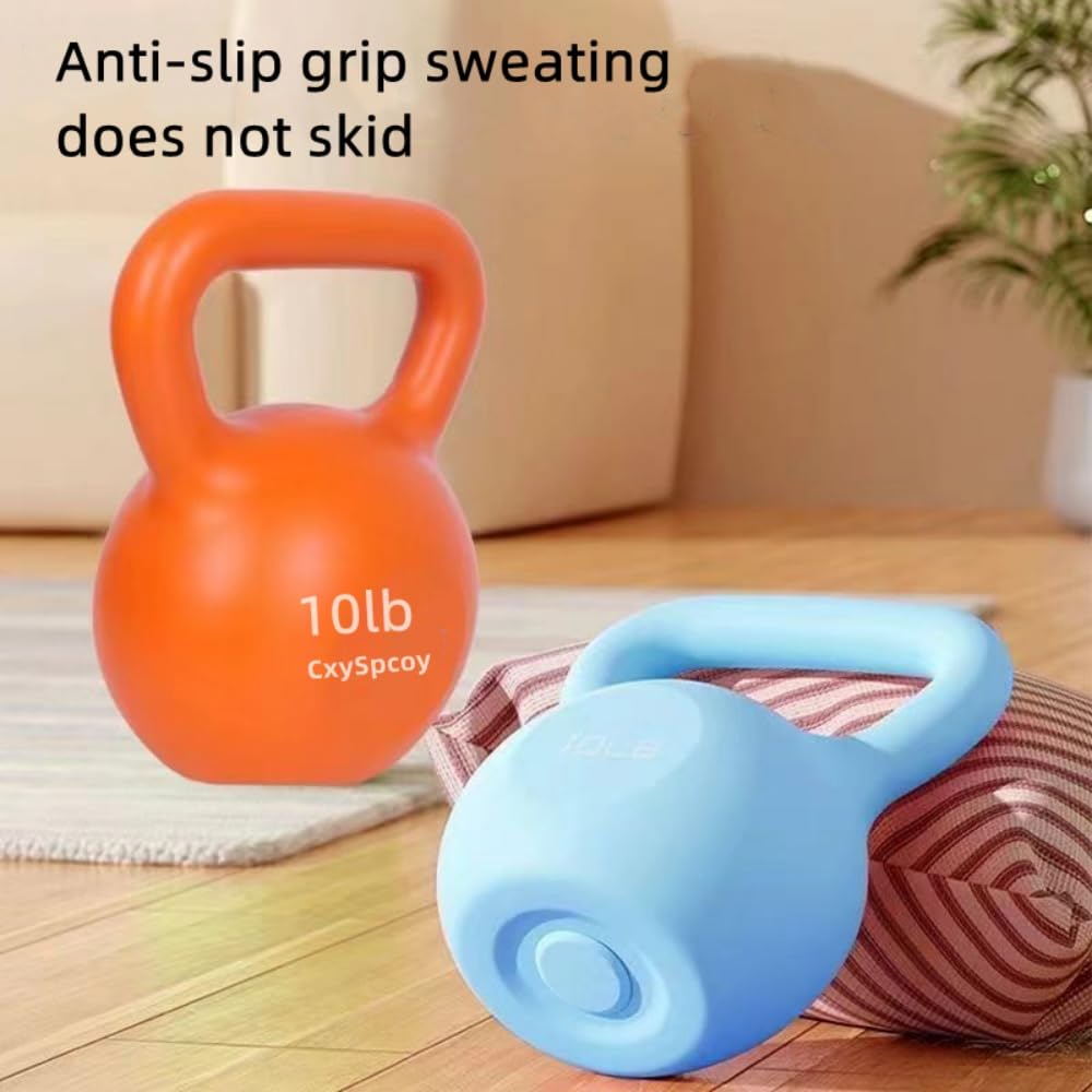 CxySpcoy Kettlebell Grip Professional Grade 10lb 4.5kg for Women and Men Push up Bodybuilding Weightlifting Fitness Exercise Repetition Full Body Workout Home Gym Strength Competition Training Anti-slip Handle