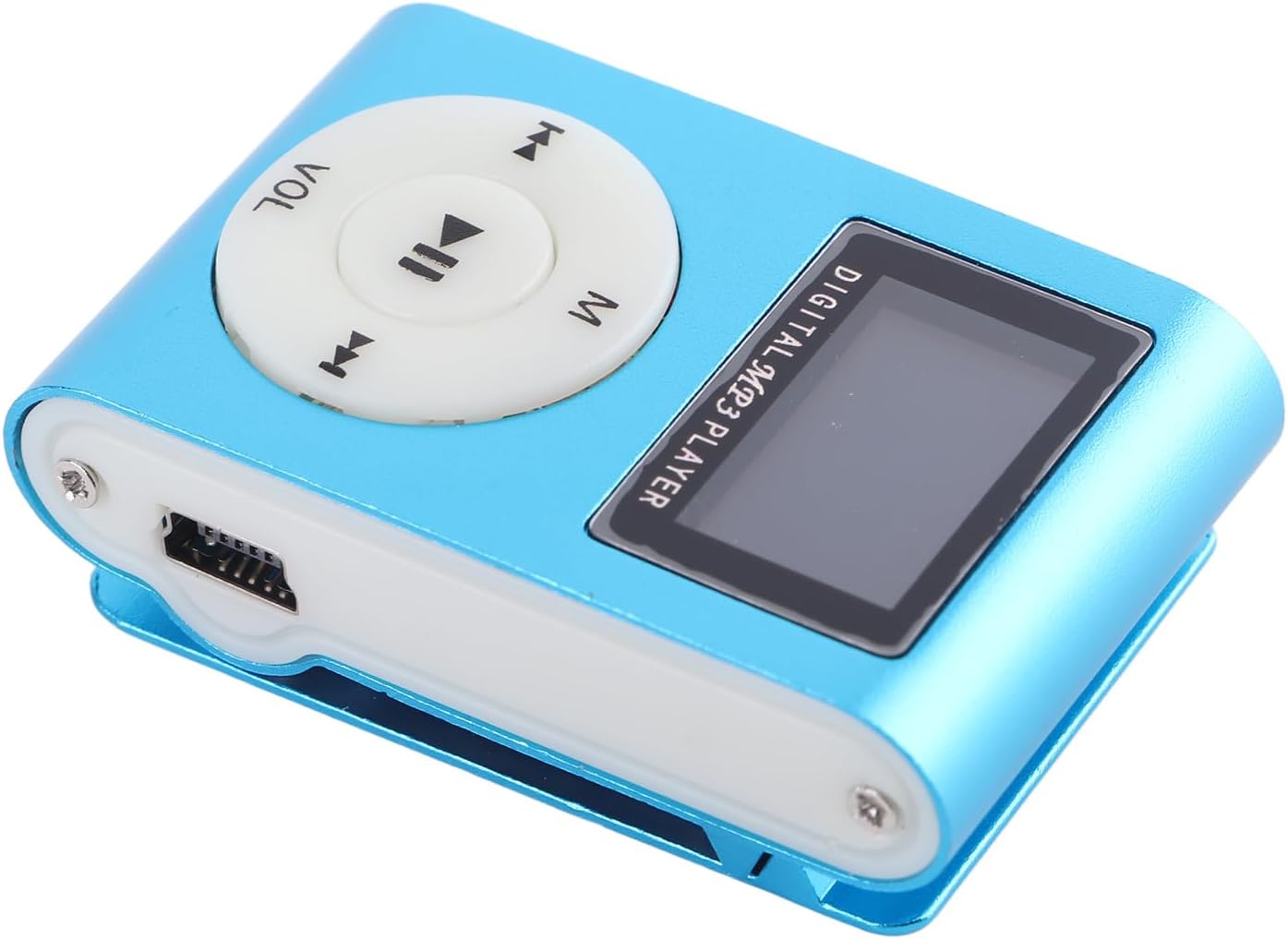 Asixxsix MP3 128M Player, Portable HiFi Lossless Sound Music Player with Earphone and Song Card, Lavalier Design, Plug