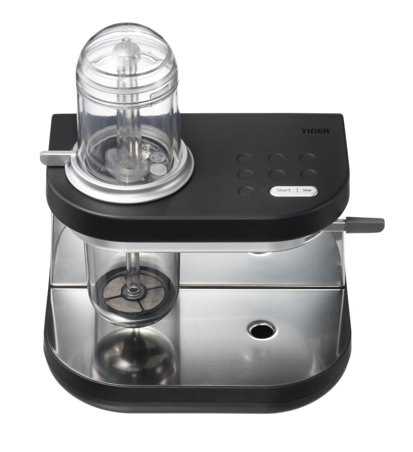 Tiger Siphonysta Brewing Coffee Maker, Programmable Single-Serve Siphon Coffee Machine, Premium Brewer, Stainless Steel-Enhanced Design, Black