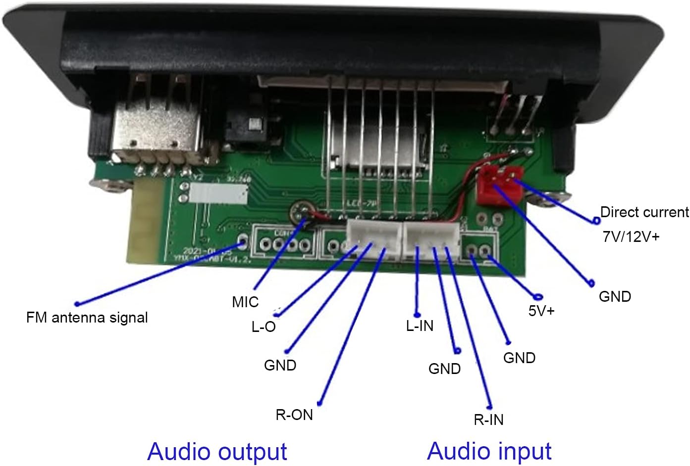 Archuu MP3 5.0 MP3 MP3 Bluetooth Decoding Board Module, Universal Bluetooth WAV Decoding Board Module Decoder Board