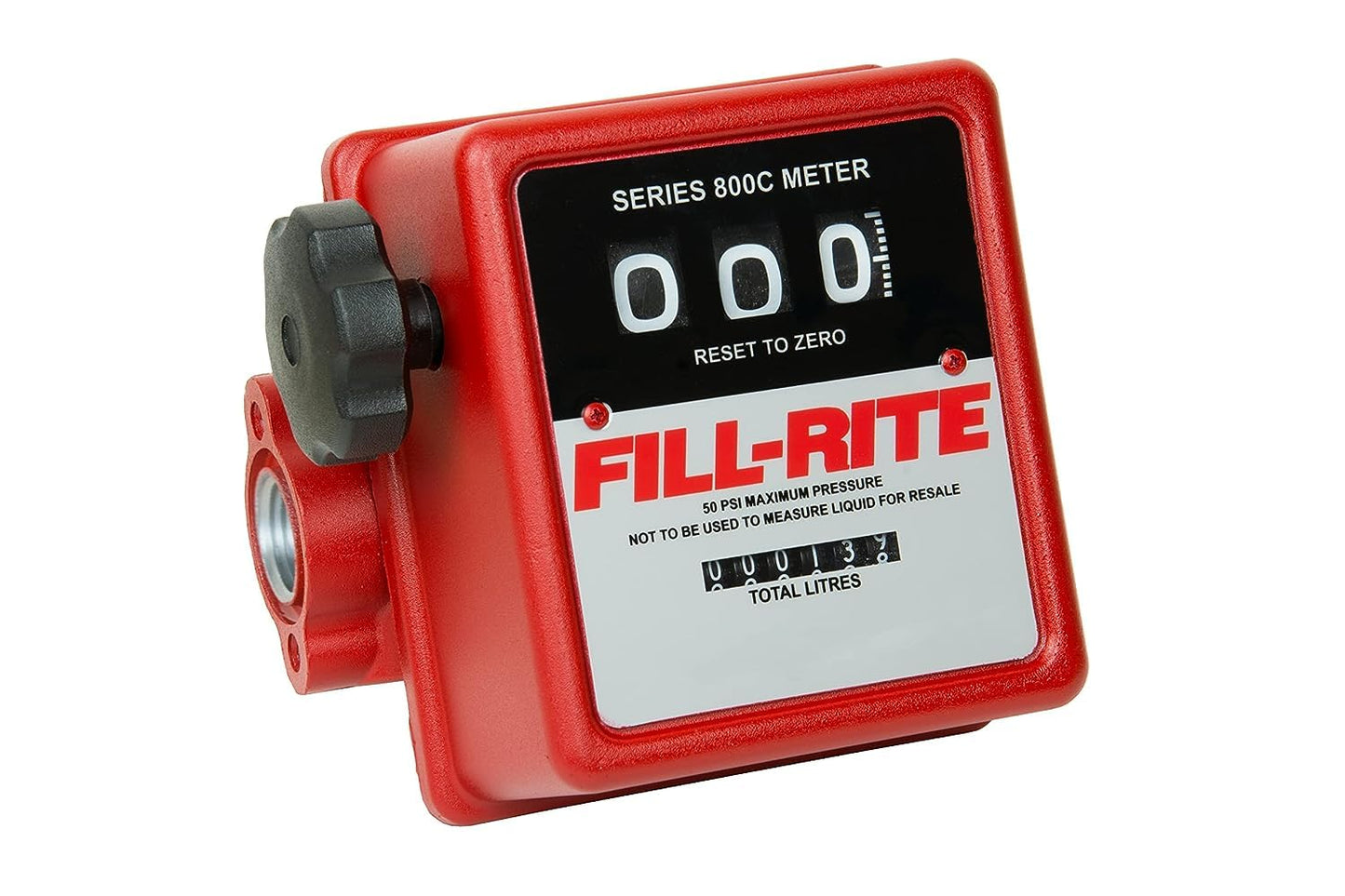 Fill-Rite 807CL Mechanical Fuel Transfer Meter – 3/4" NPT, 19–76 LPM (5–20 GPM), Nutating Disc, ±1% Accuracy, Diesel/Gasoline/Kerosene Compatible, Cast Aluminum