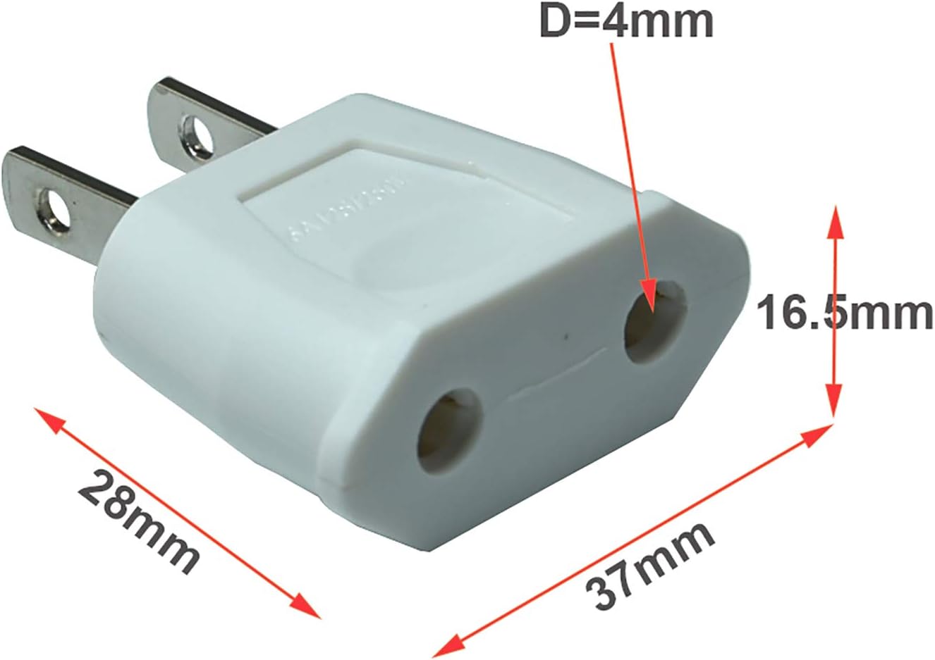 FILSHU 2pcs/lot Top EU Euro Europe to US American USA Power AC Wall Plug Converter Travel Adapter Home Use Adaptor