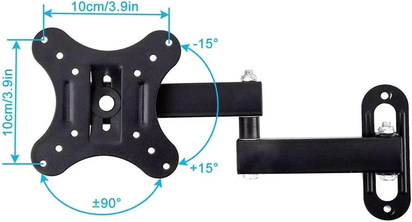 LOKLNEYK 10-27 Inch Display TV Wall Mount Articulating Arms Bracket, Swivel Tilt Extension Rotation, TV Monitor Stand