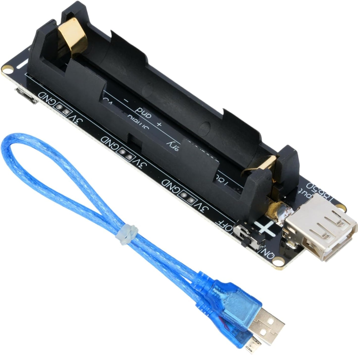 MTDELE 1Pcs V3 1 3V/1A 5V/2A 18650 Battery Holder Shield Holder Development Board USB Battery Charging Module
