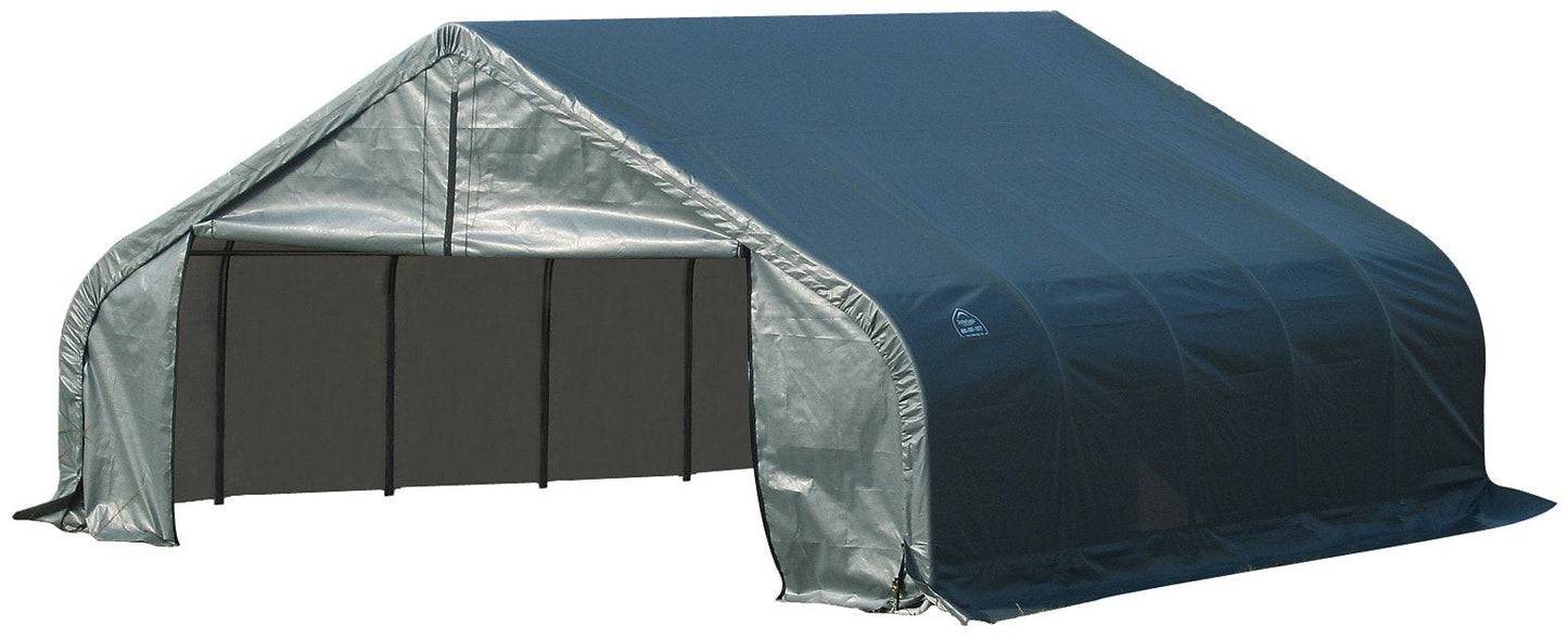 ShelterLogic 82244 Green 22'x28'x12' Peak Style Shelter