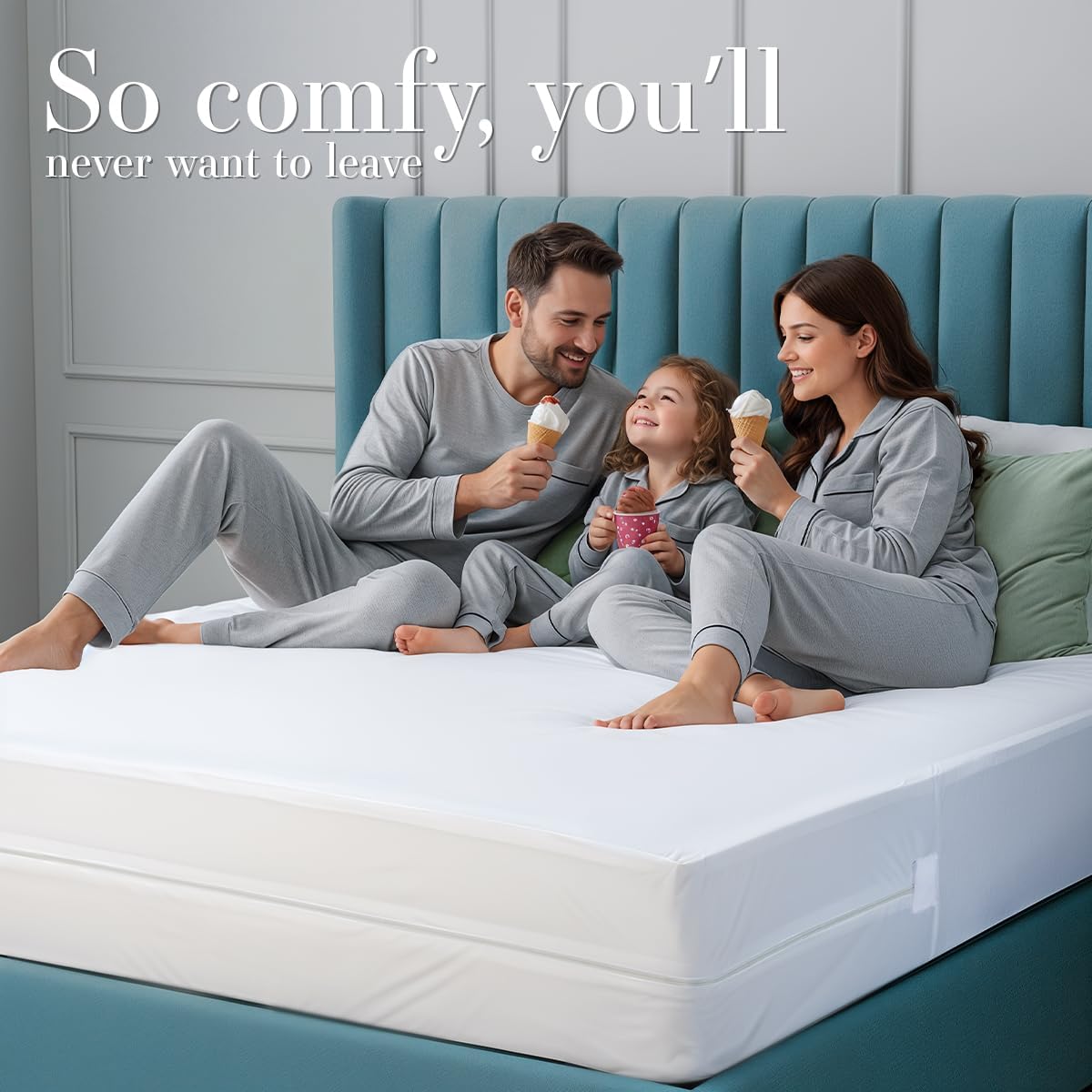 Utopia Bedding Mattress Protector - 100% Waterproof & Bed Bug Proof | Super Queen Size Encasement