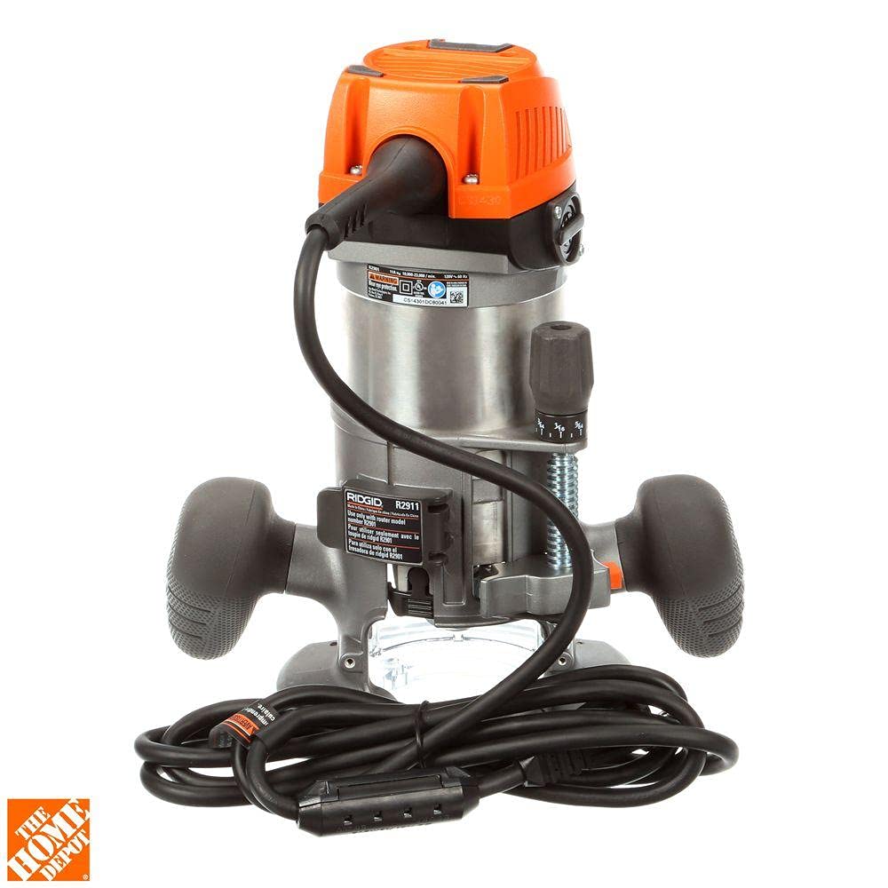 RIDGID 11 AMP 2 HP 1/2 in. Corded Fixed Base Router R22002