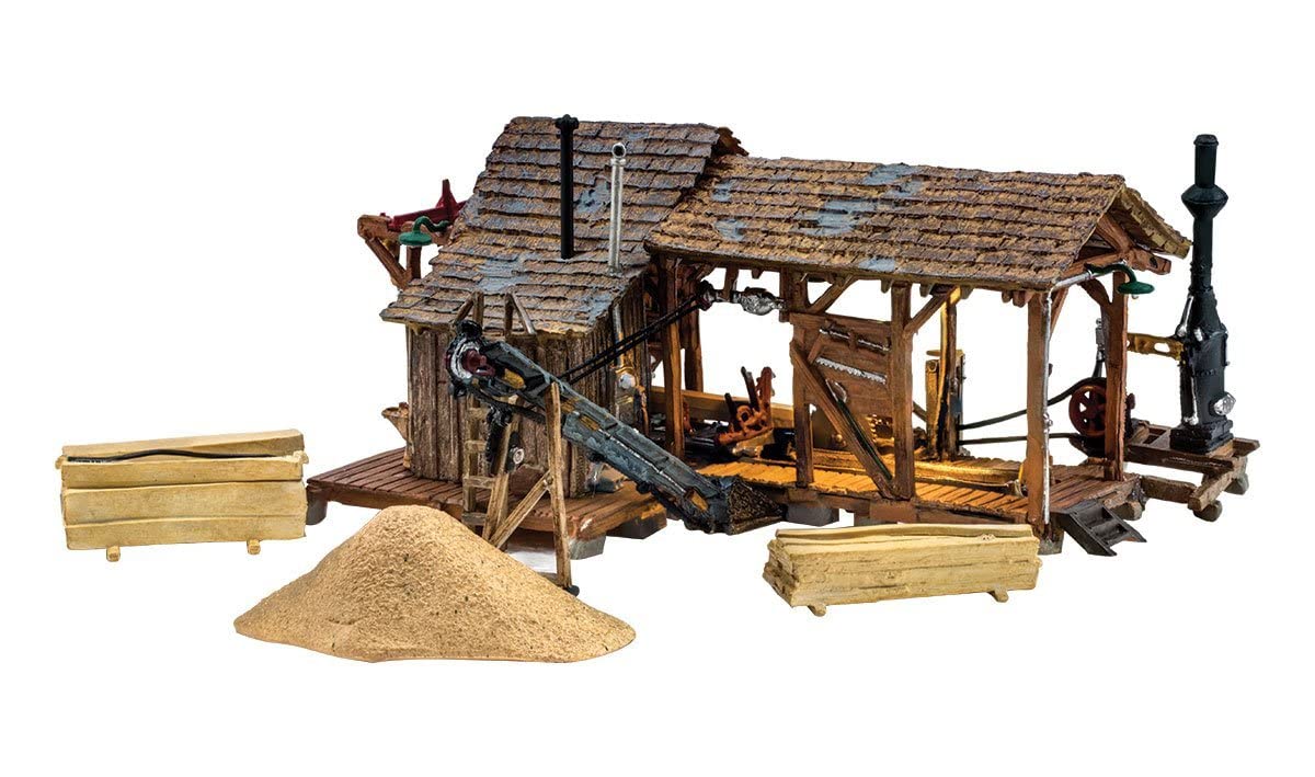 Woodland Scenics Landmark Structures Built & Ready Buzz's Sawmill, HO Scale