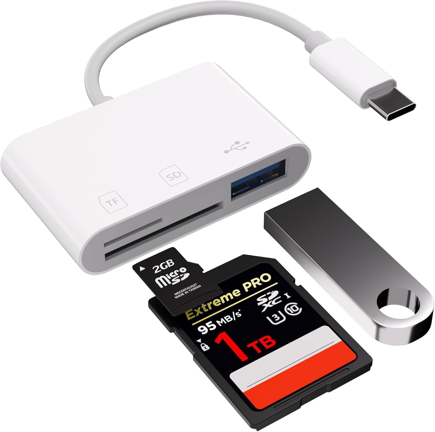 Mr.Yeap 3.0, 15/16 3 1 USB SD Card Reader USB C Card Reader for iPhone iPad MacBook Windows Android, in TF & SD Card