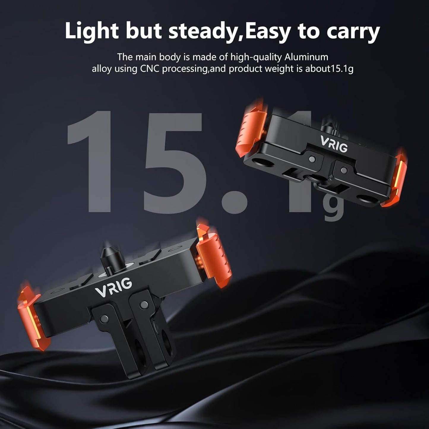 VRIG Direct 13 1/4 13 VRIG Magnetic Quick Release Mount for Hero Fast Detach Adapter with Screw Interface, Secure Go