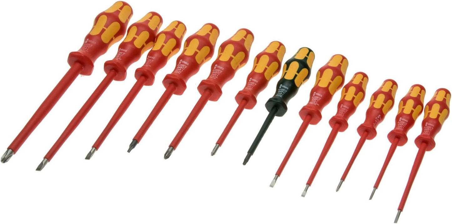 Wera - VDE Insulated Screwdriver Set | 12-Piece Set for Safe Electrical Work