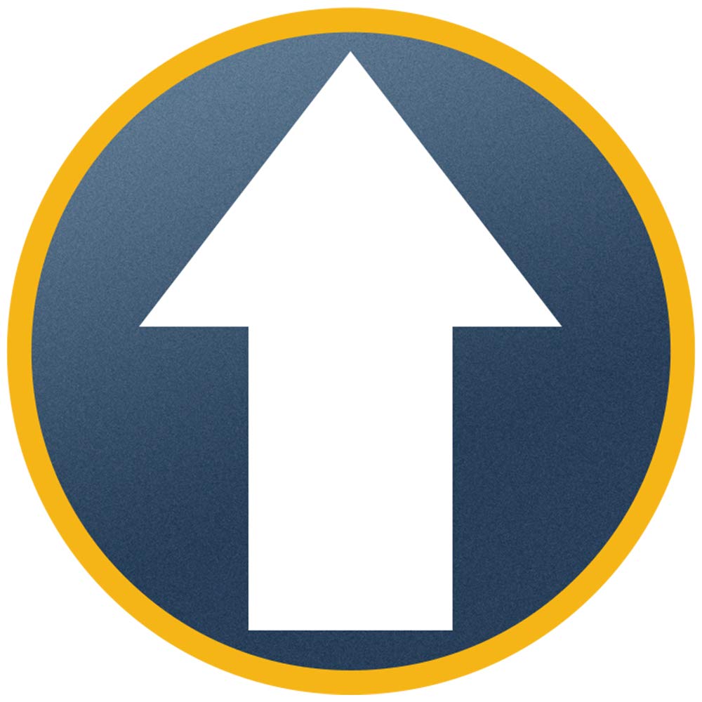 10 PCS Arrow Floor Sticker Directional Floor Decal Vinyl Sign Non-Slip Removable Reusable Commercial Grade Sign