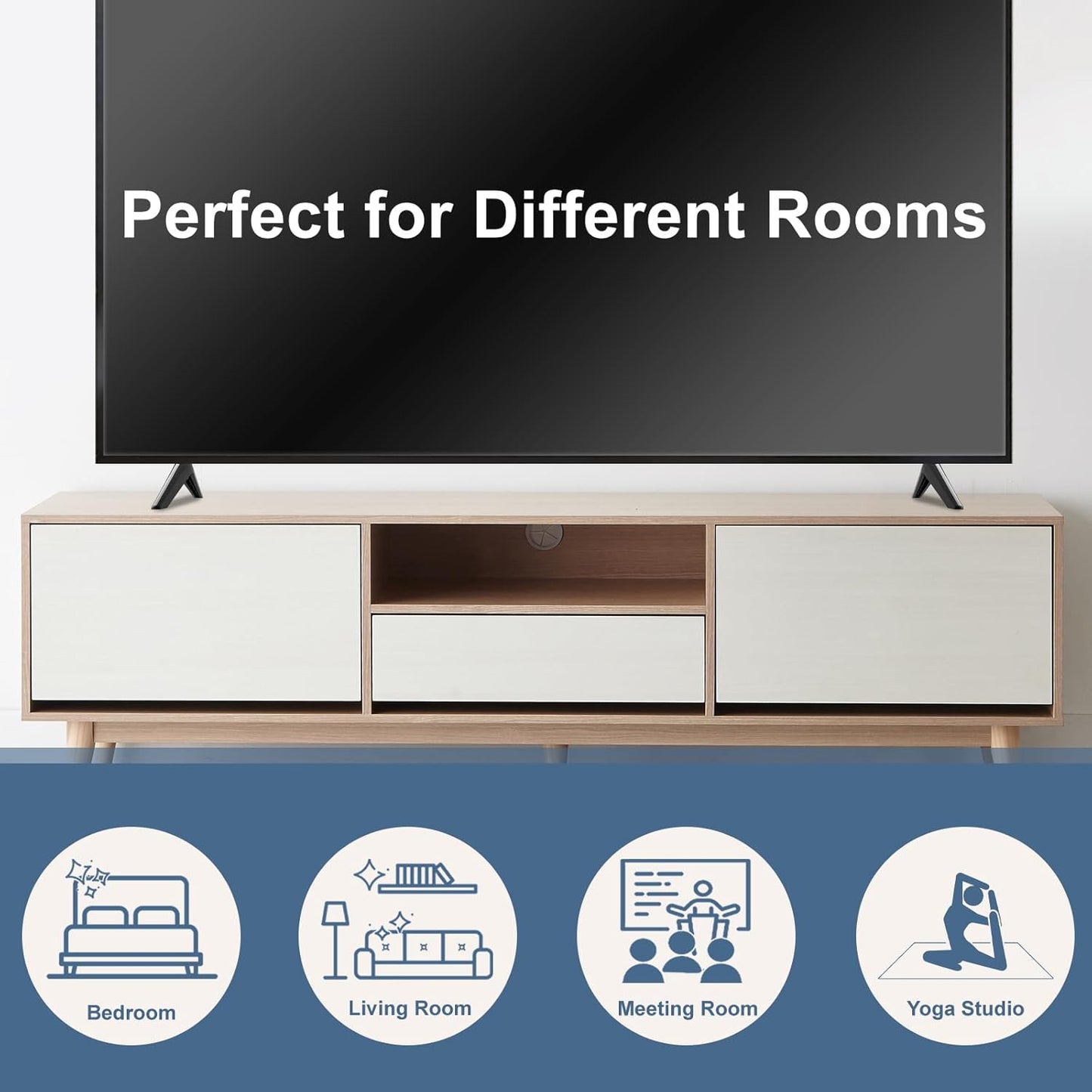 Maozhren TV Stand for Insignia TV Legs Replacement, Not Universal, Easy to Install, for Insignia TV Stand Legs, Please