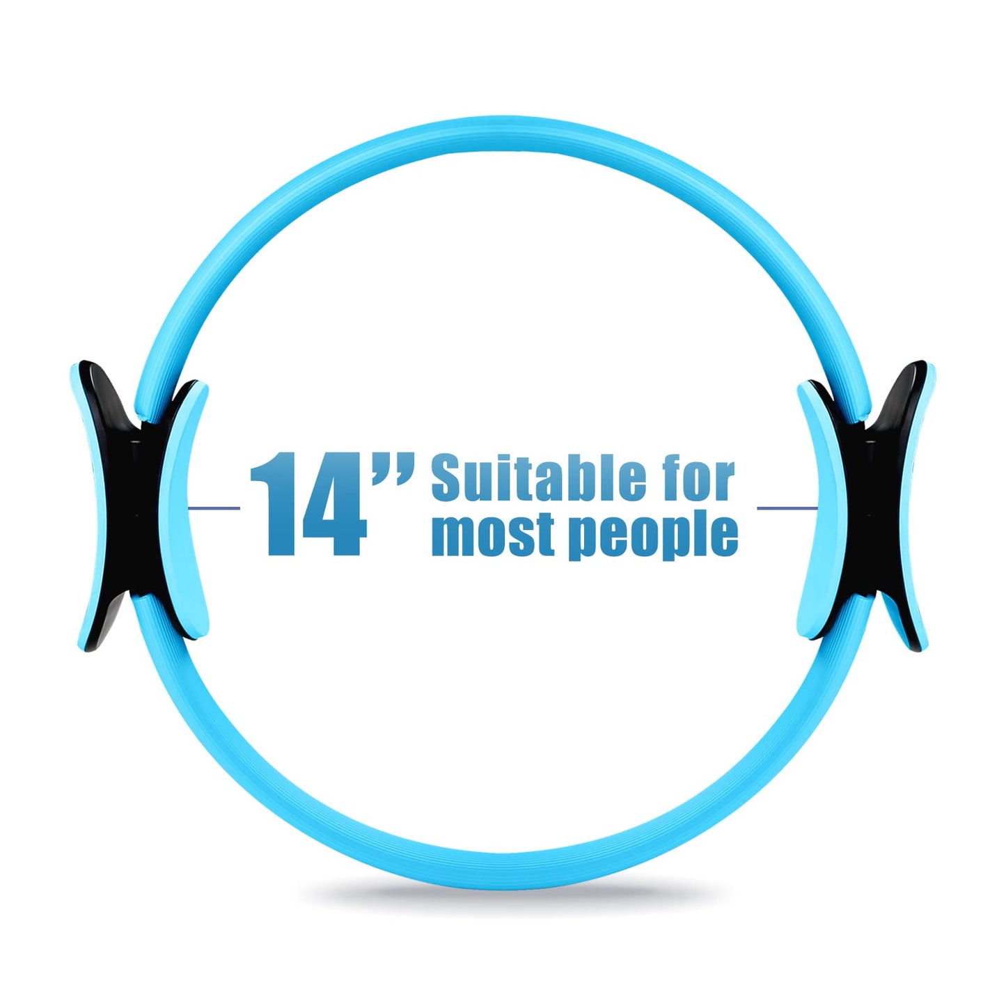 RitFit Pilates Ring Circle - 14 Inch Magic Fitness Circle for Toning Inner & Outer Thighs, Bonus Workout Guide Included