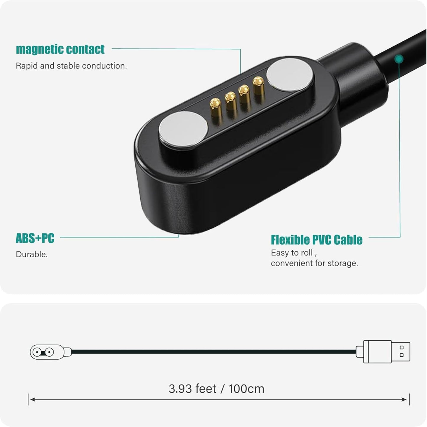 Lamshaw Compatible with PLAUD Note Voice Recorder Charger, Magnetic Replacement Charger Compatible for PLAUD Note Voice
