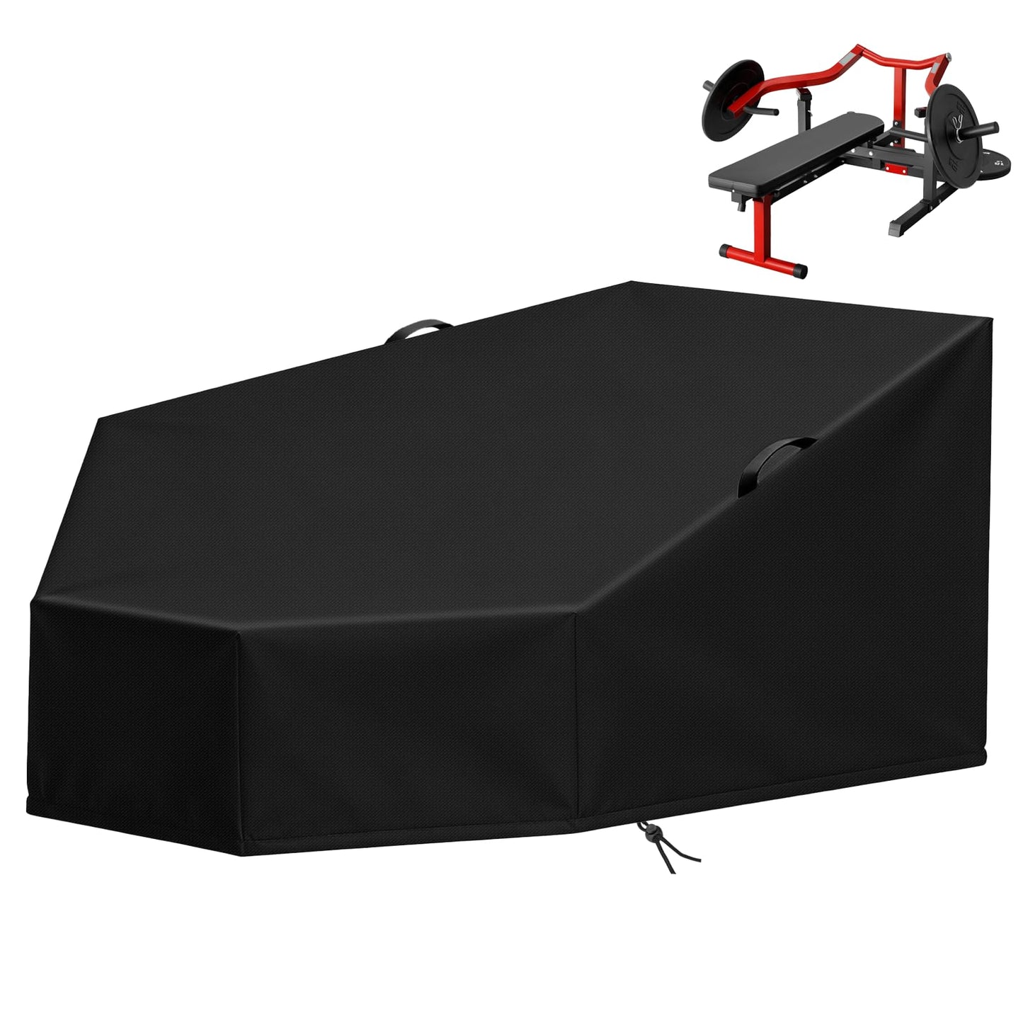 Letsteel Leg Extension and Curl Machine Cover compatible with GMWD(Cover Only), 420D Chest Press Machine Cover, 65.4"L x 56.3"W x 26.8"H, for Home Gym Garage Leg Extension Machine/Fitness Equipment