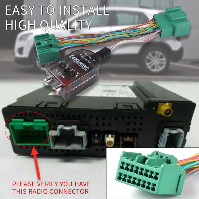 1500 2500HD 3500HD Original Car Radio System Added Amp Adapter Harness Fit for GM Vehicles Chevy Camaro Colorado