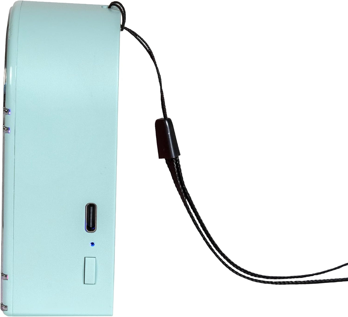 Crosley Aqua Blue Mini Jukebox Bluetooth Speaker with LED Lights