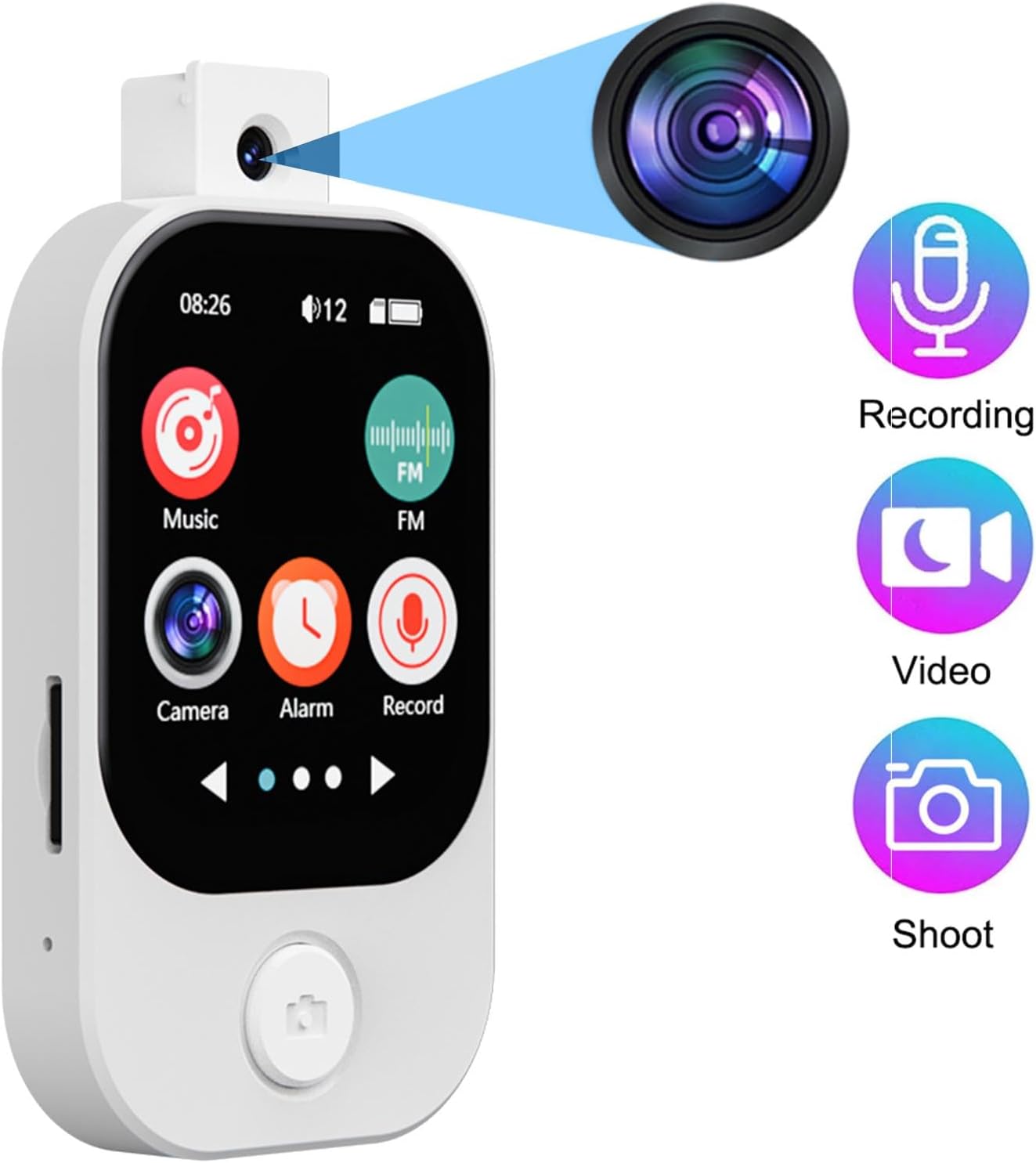 Zopsc MP3 5.4 Inch 2.01 8GB Player, Touchscreen Music Player with HiFi Speaker, FM Radio, E-Book, Support for Music