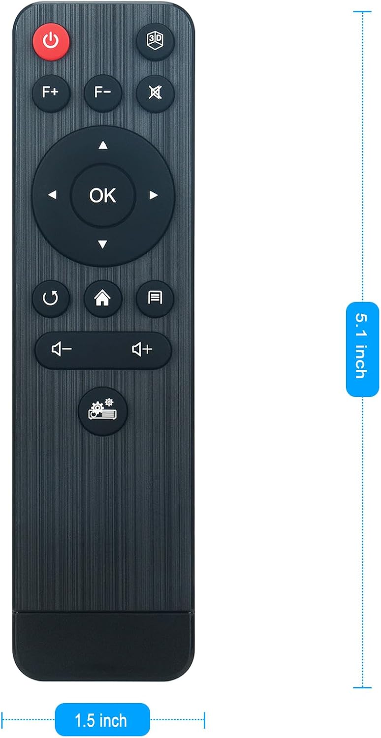 ZdalaMit T5 T6 V5 V6 V7 Replacement Remote Control Applicable for Toumei Cacor Projector DLP Home Theater Projectors