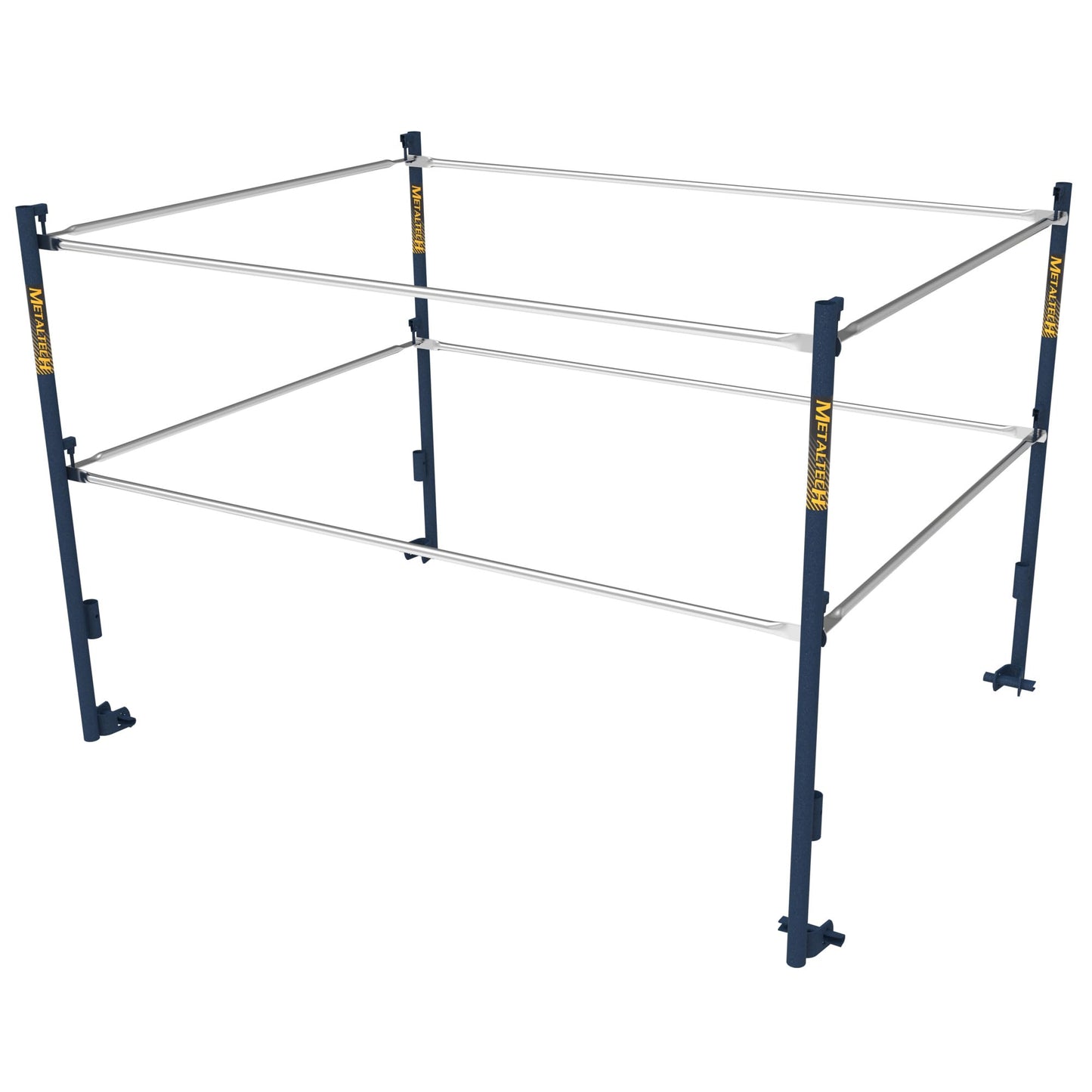 Metaltech 5ft.W x 7ft.D Scaffold Guardrail System - Model Number M-MG507K
