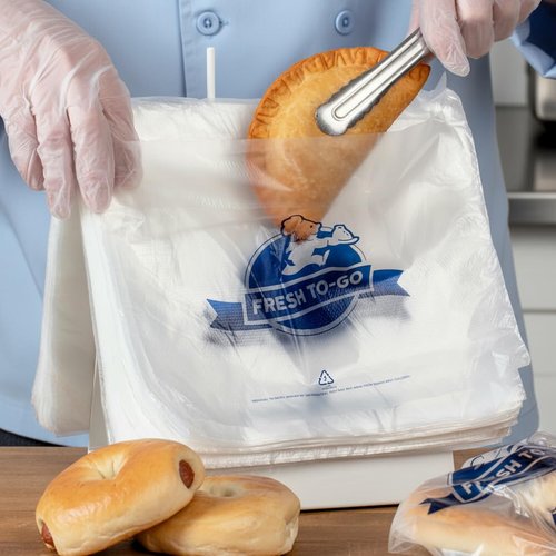 BPA-Free Deli Saddle Bags (2000 Bags) 10.5" x 8" with Flip Top | Fresh To-Go Printed Plastic Food Storage Bags for Sandwiches, Meat, Cheese, Bakery, Takeout Use (2000, Large(10.5-inches x 8-inches))