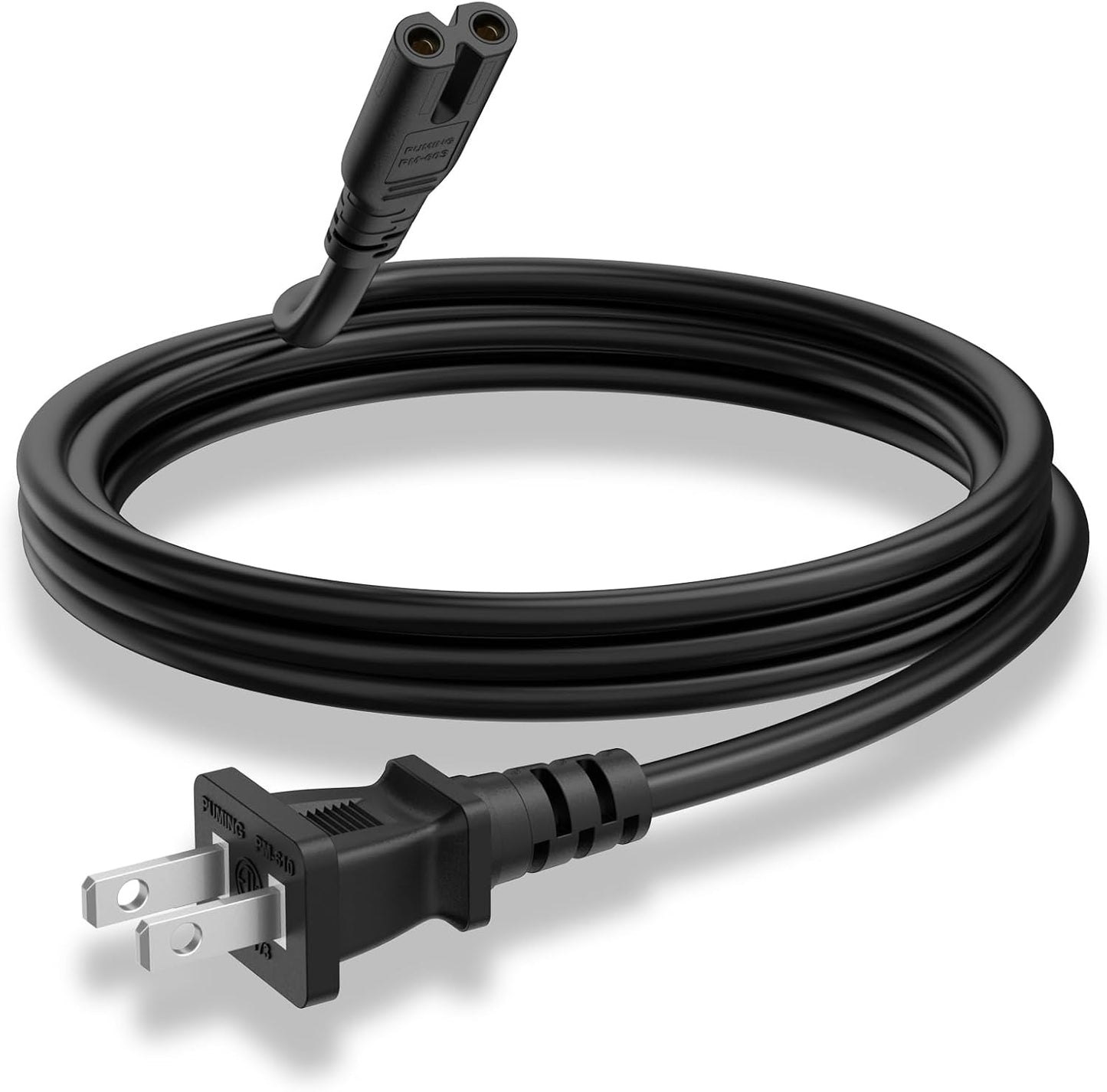 Meliya 2 4.9ft, 18 125V, 10 Prong TV Power Cord Compatible with Samsung, LG, TCL, Sony, Apple, Smart Roku, Vizio