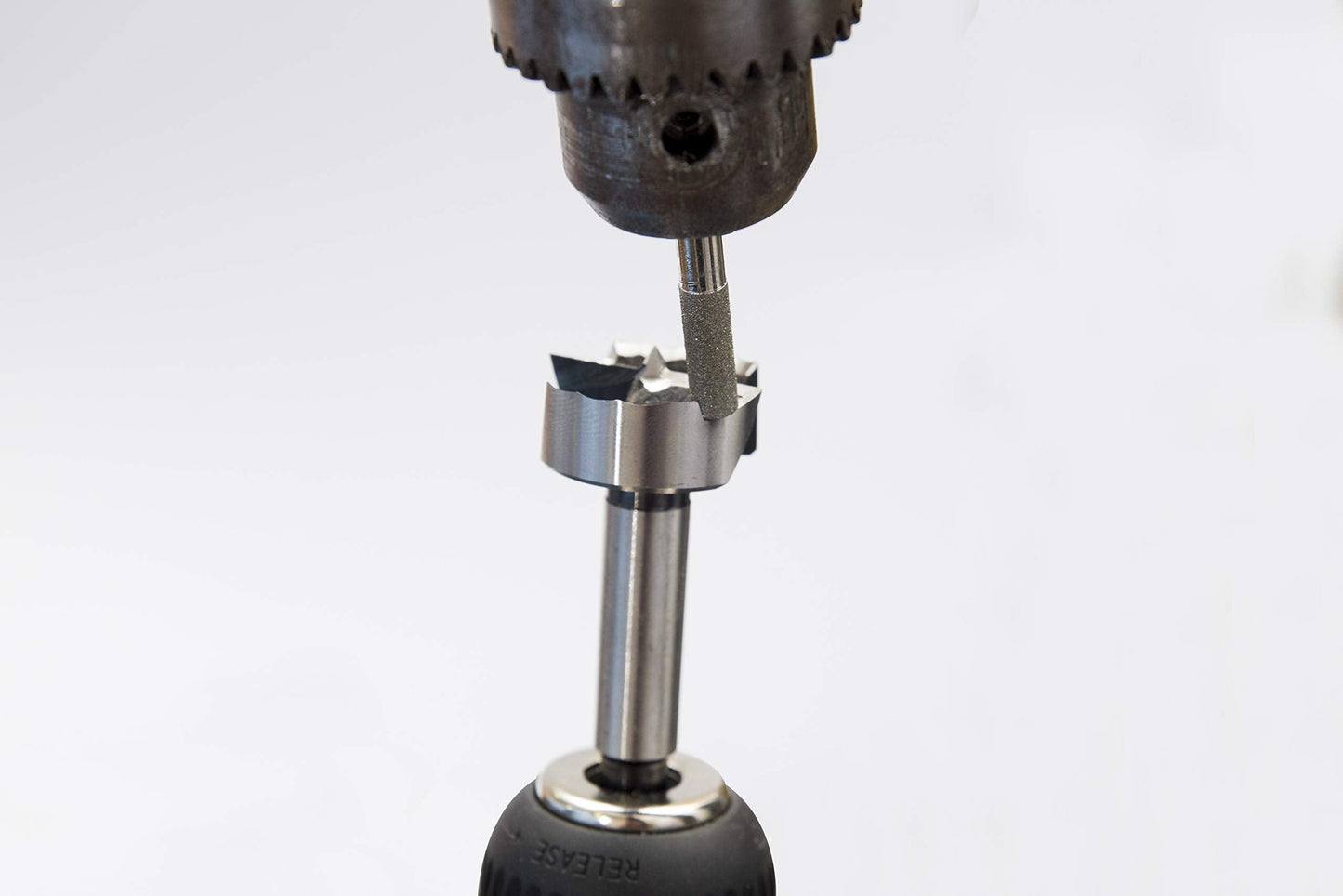 Fisch Forstner Speed Grinder Drill Bit Sharpening Tool for Drill Press Regrinds Forstner Bits & Hinge Boring Bits Made in Austria | FSG-350293