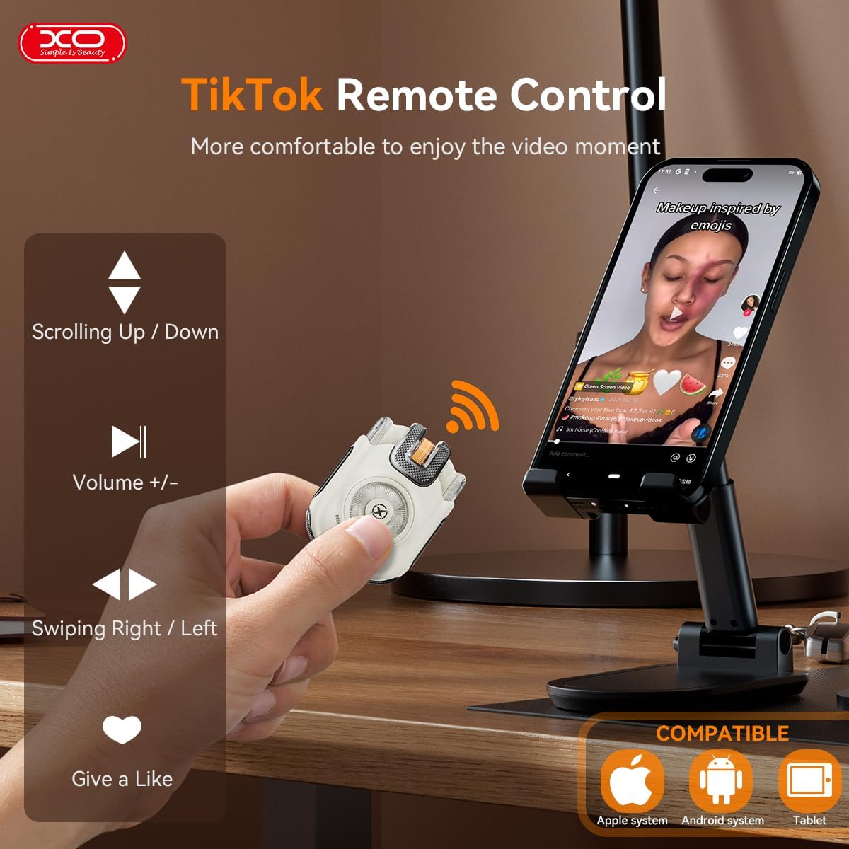 5.4 IPX5 Commute Wireless Earbuds with Video Control & Camera Shutter, BT HiFi Stereo Sound, Long Playtime, Fast