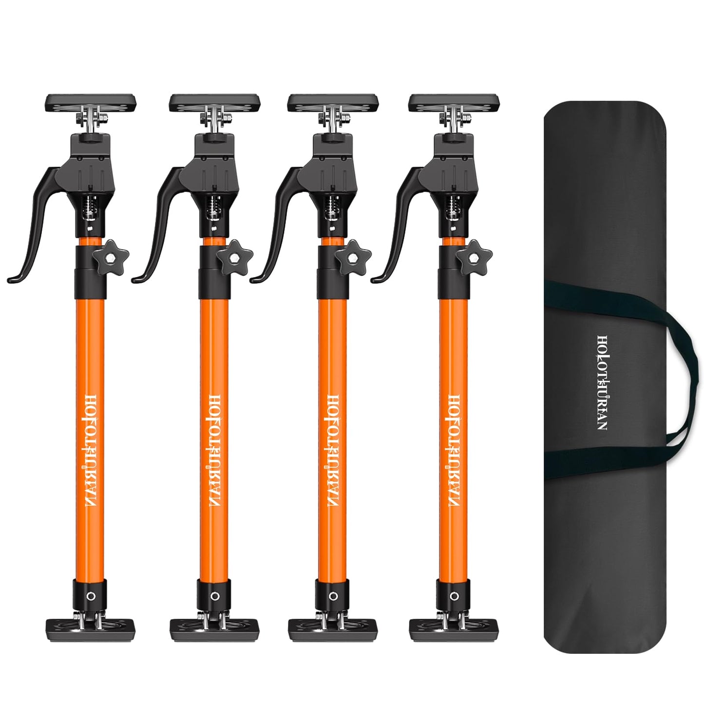 HOLOTHURIAN Cabinet Jack Support Pole,23.6-45.3 inches Third Hand Tools Adjustable Support Pole, 3rd Hand Support System for Upper Cabinet Installation, 200 LB Capacity, 4-Pack