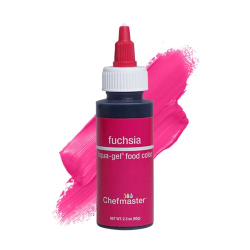 Chefmaster Fuchsia Liqua-Gel® Food Coloring - Vibrant, Professional-Grade Dye for Icing & Fondant | 2.3 oz
