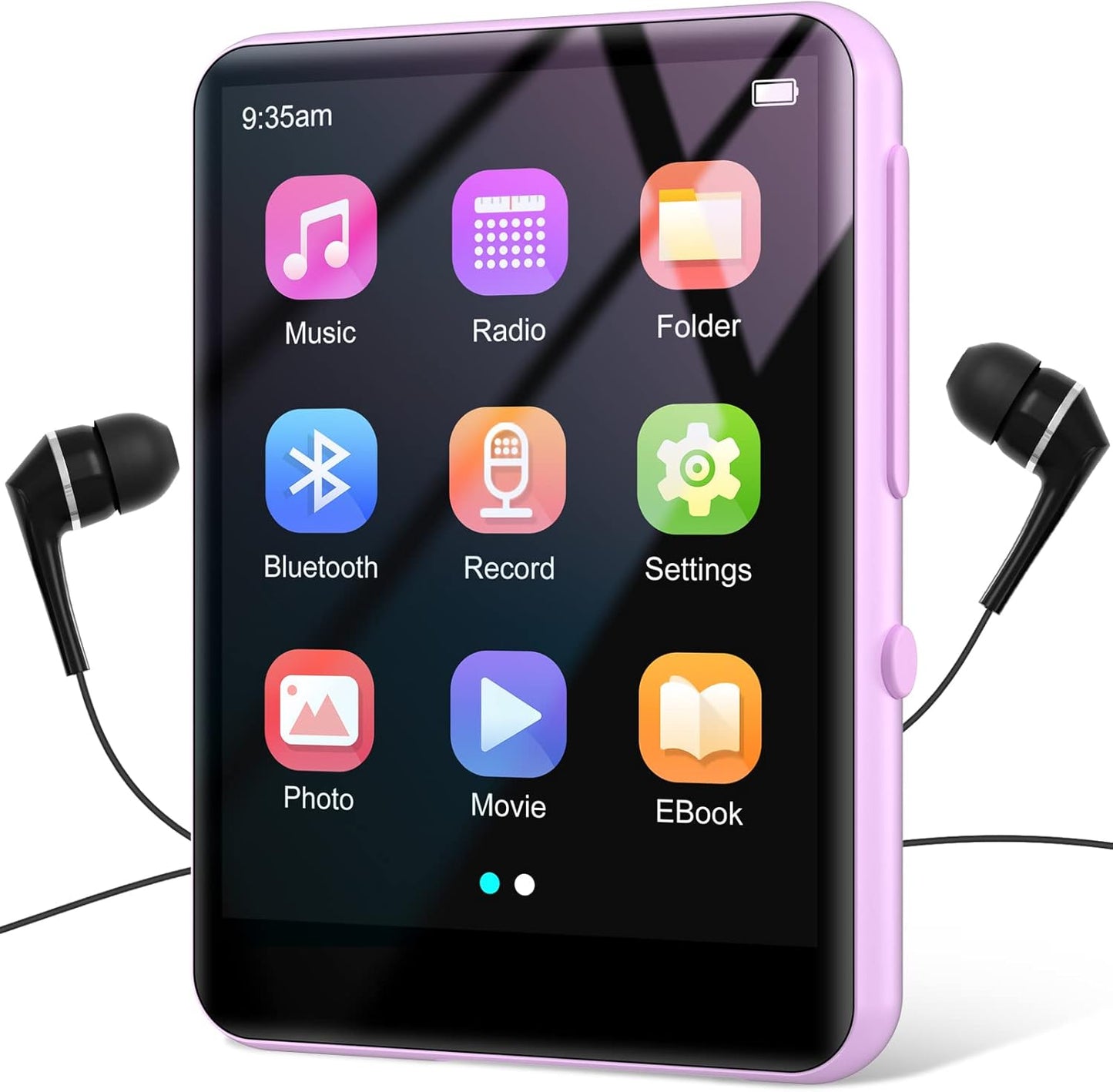Conrain 64GB MP3 5.3, 2.4 128GB Player with Bluetooth Portable Digital Lossless Music Player with Built-in Speaker