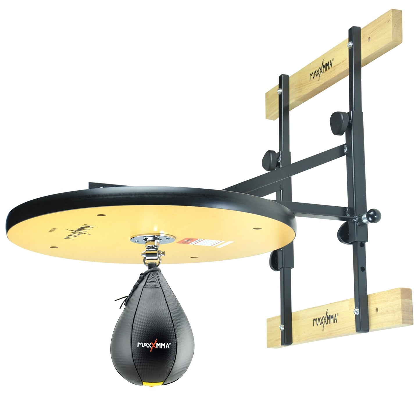 MaxxMMA Heavy Duty Adjustable Speed Bag Platform Kit 24" + Speed Ball (10" x 7")