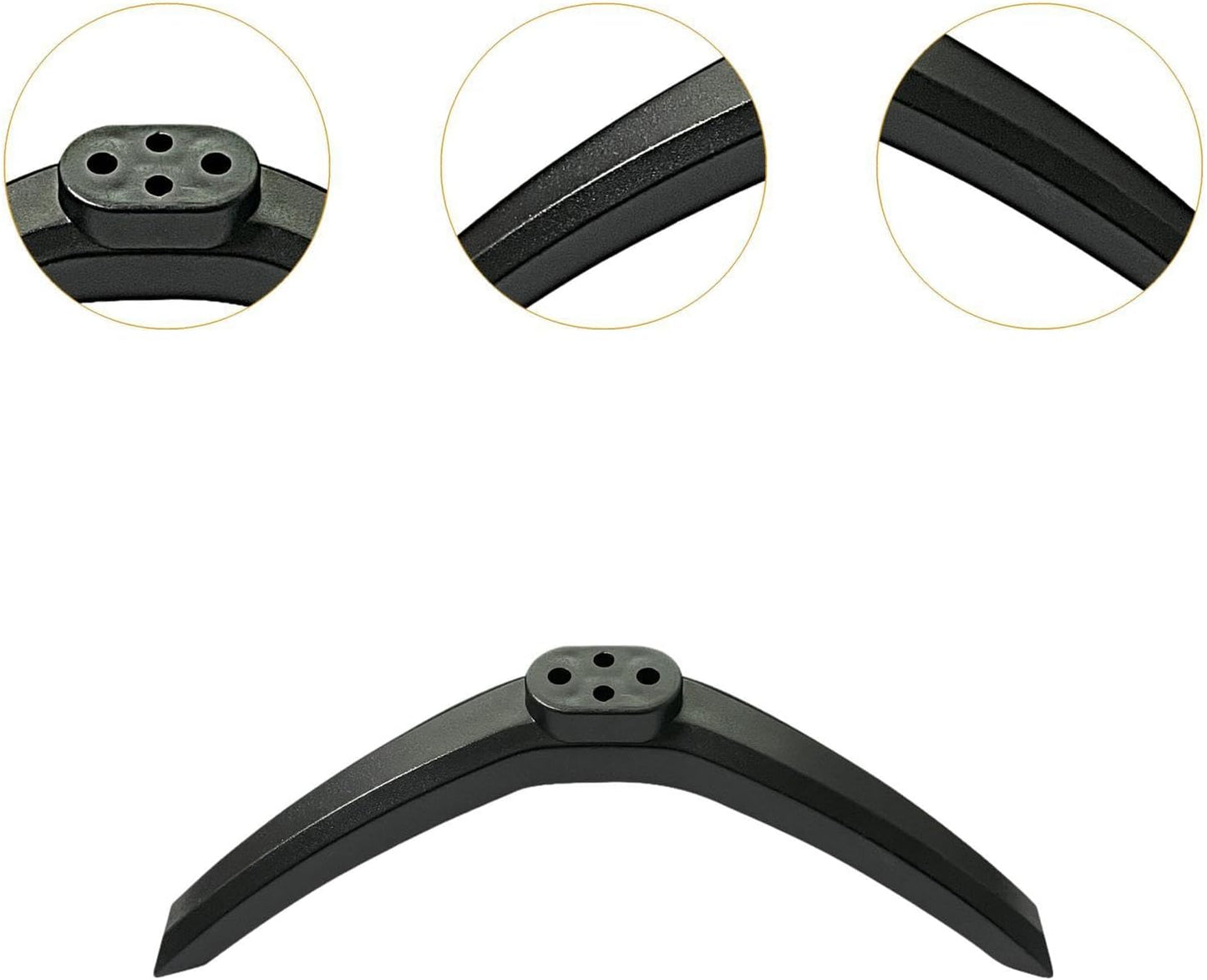 Moyeetings 2Pcs Set 43 Inch TV Feet Base Replacement Anti-Slip with Screws Easy Installation Lightweight TV Accessories