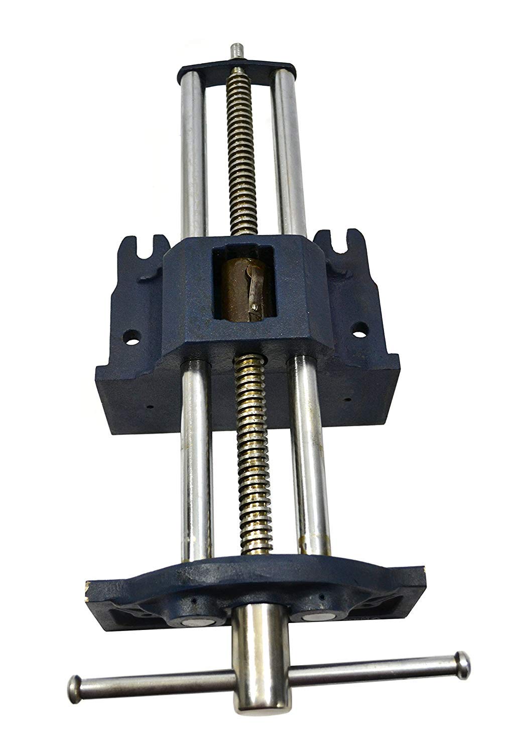 Groz 9" Rapid Action Woodworking Vise, 13-1/2" Jaw Opening, Buttress Thread Screw, Cast Iron Body with TOE-IN Jaws for Workbench Cabinet and Furniture Building (39012)
