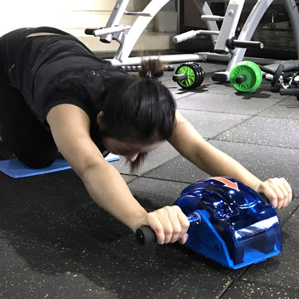 Ab Roller for Abs Workout Abdominal Exercise Rollers, Abdominal Roller 4 Wheels Ergonomic Grip for Core Strength Training Exercise for Home and Gym Use
