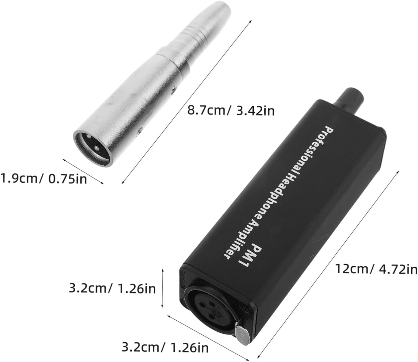 KONTONTY Mp3 Single Channel Headphone Amplifier Portable Stereo Audio Gain Switch for Players Improve Sound Quality