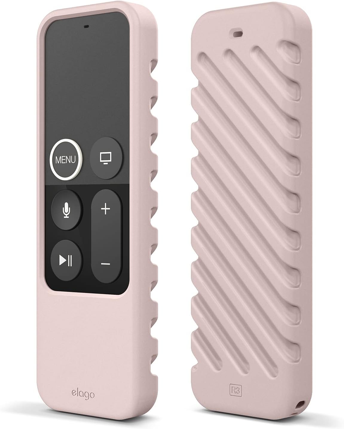 elago R3 1st Protective Case Compatible with Apple TV Siri Remote Generation (Sand Pink) - Extra Protection, Durable