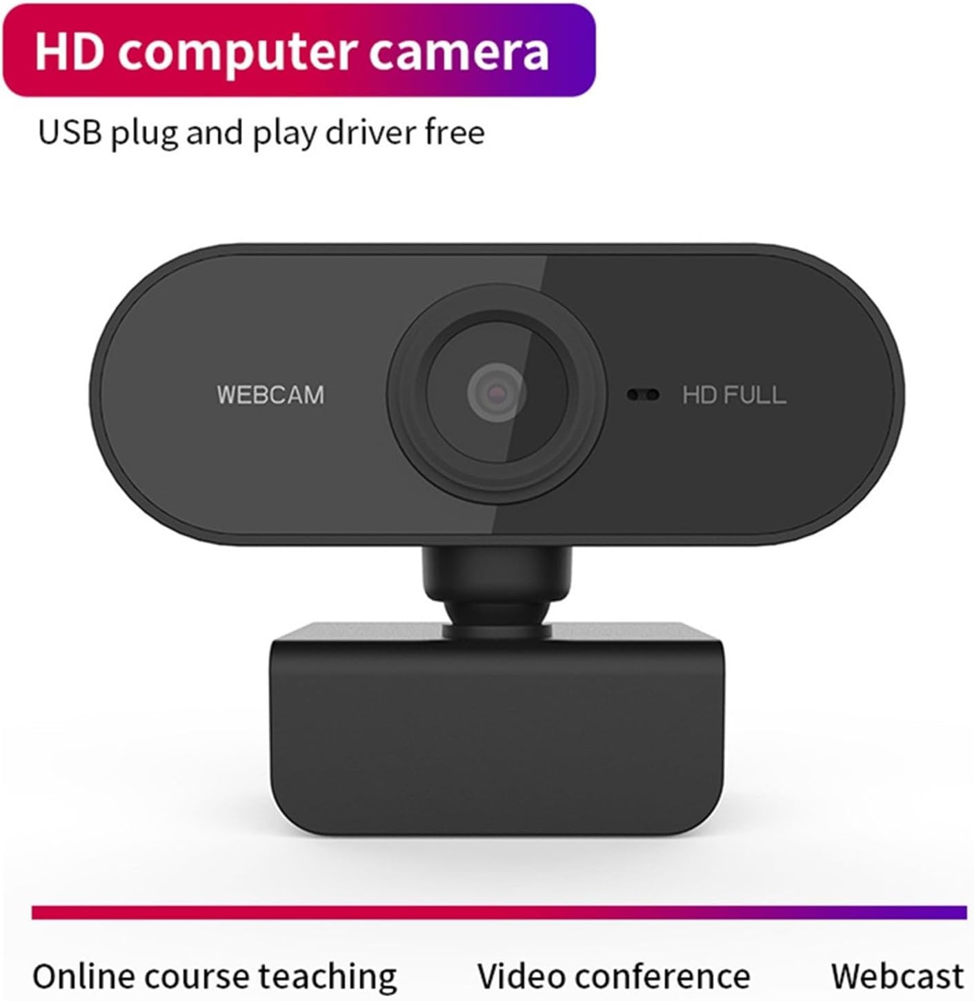 Lovskoo 1080p Streaming Camera HD Webcam USB Pc Camera Webcam for Pc Gaming Computer Web Cameras for Desktop Computer