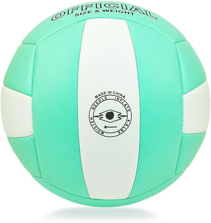 Official Size 5 Soft PU Waterproof Volleyball for boy and Girl and for Adult Indoor Outdoor Beach Training Ball and Game Ball or Beginner Teenager