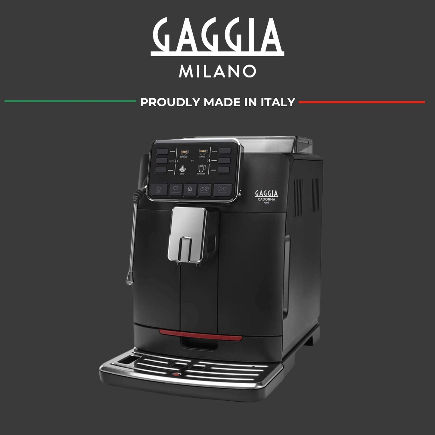 Gaggia Cadorna Barista Plus Super-Automatic Espresso Machine, Black, Medium