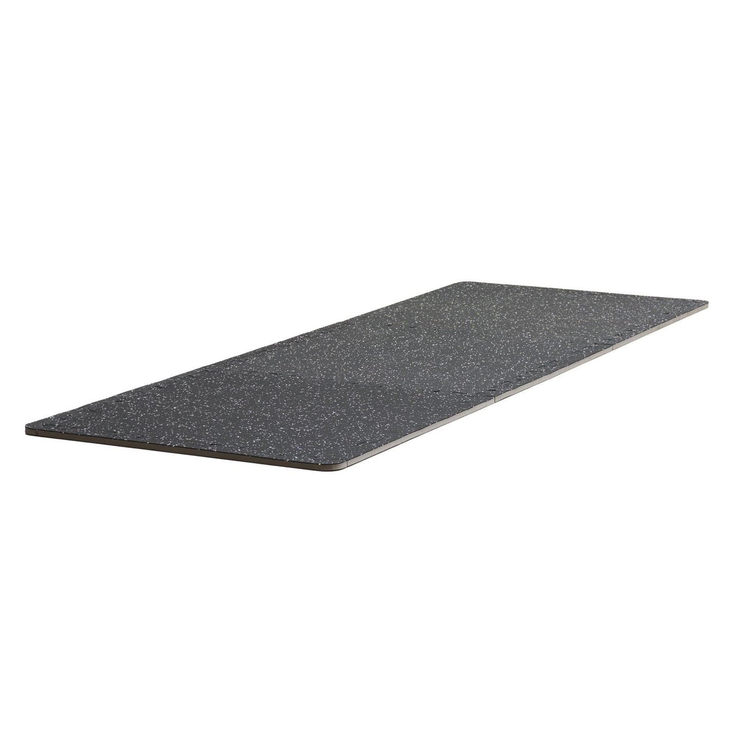 VEVOR 0.56In 100sq.ft 25 Tiles Gym Flooring for Home Gym, Rubber Top with High Density EVA Foam, 25" x 25" Gym Floor Exercise Equipment Mats, Interlocking Gym Mats, Puzzle Workout Mats, Black & White