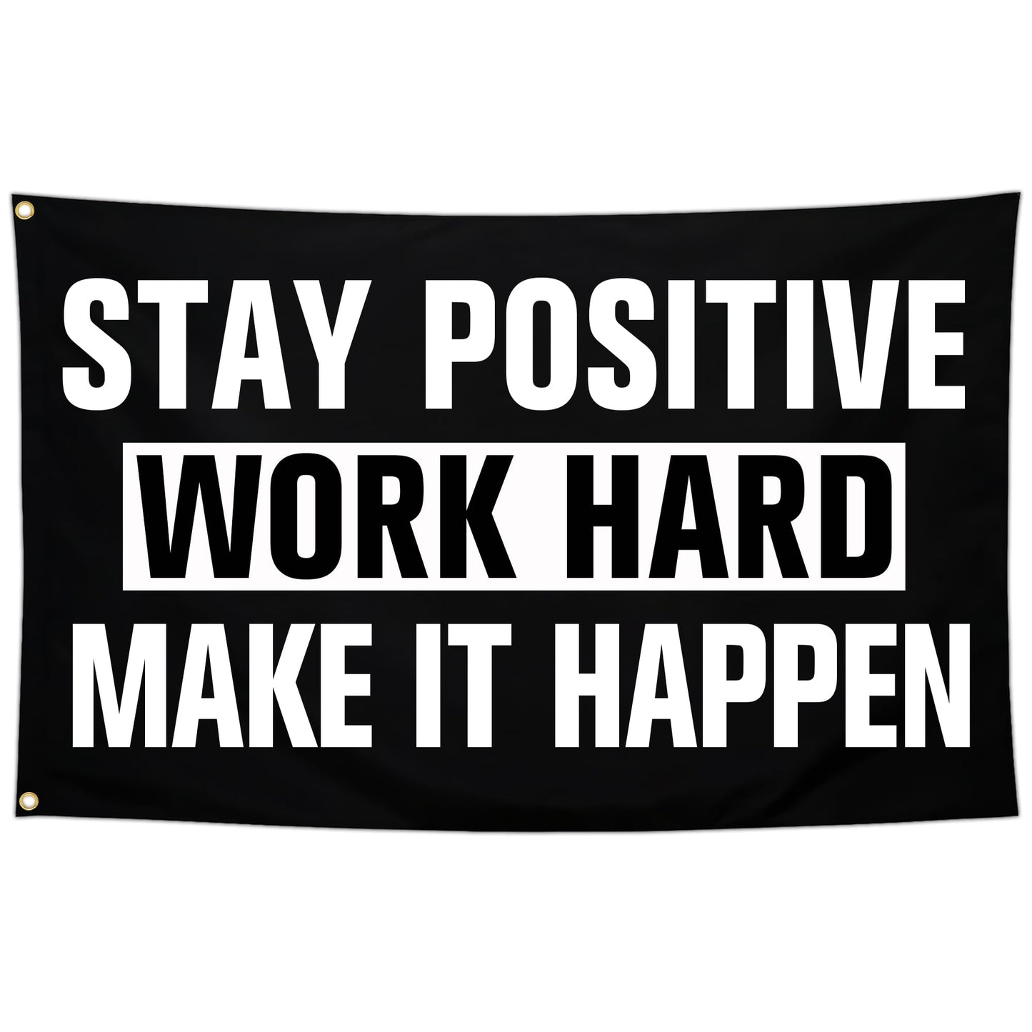 Aroxtms Discipline Motivational Flag 3x5 Ft Stay Positive Work Hard Make It Happen Gym Motivational Inspirational Flags for Room Guys Home Gym Bedroom College Dorm Motivational Wall Decor Banner