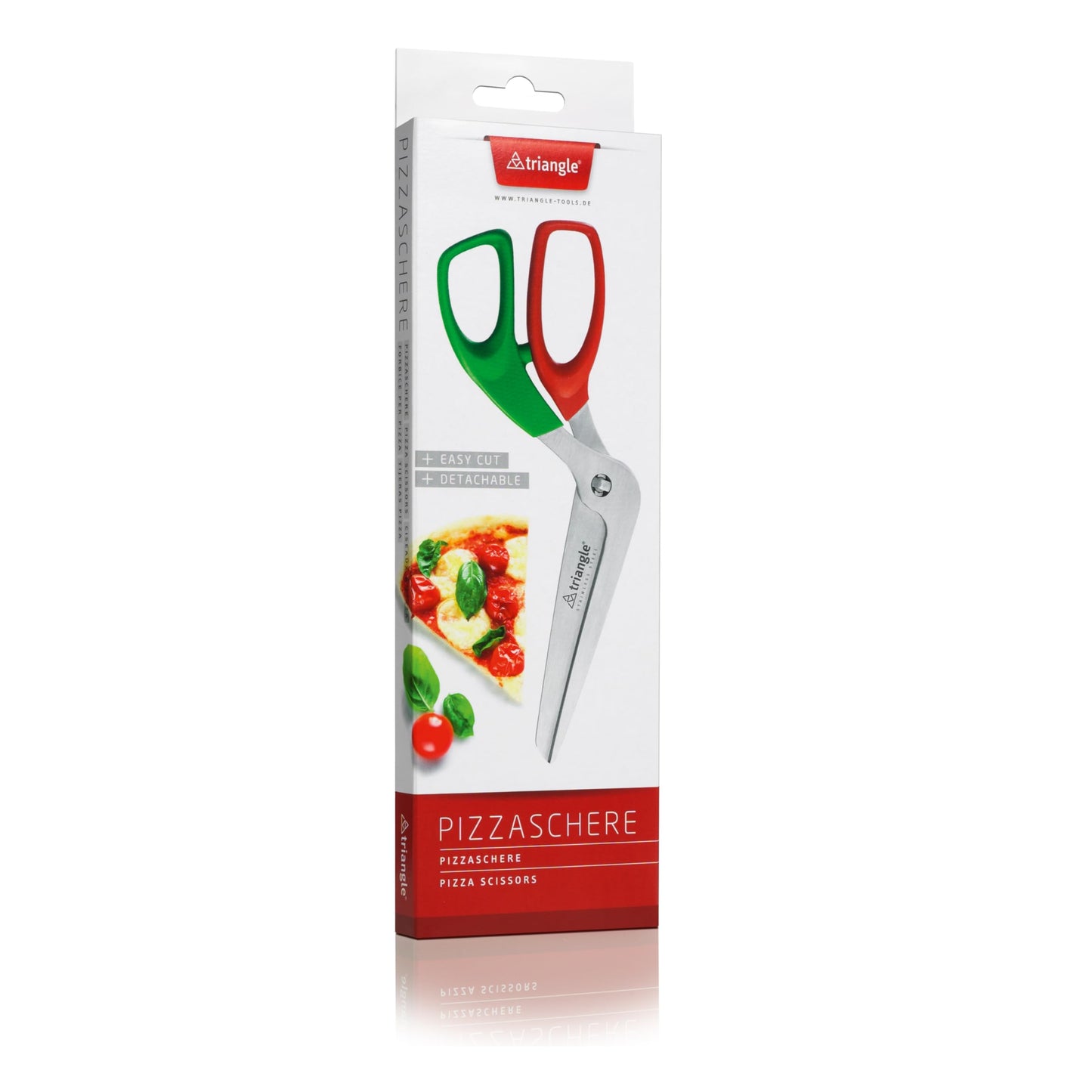 triangle Pizza Scissors - Detachable Stainless Steel Blades - Multi-Functional Kitchen Shears for Pizza & More - Dishwasher Safe