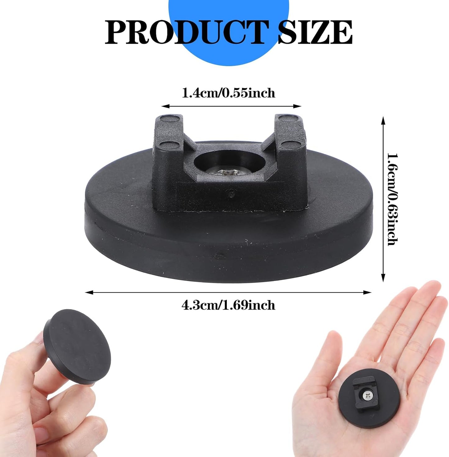 15 Pcs Magnetic Zip Tie Mount Base Black Magnetic Cable Clips Wire Holder Multipurpose Cable Ties Mount Wire Clips