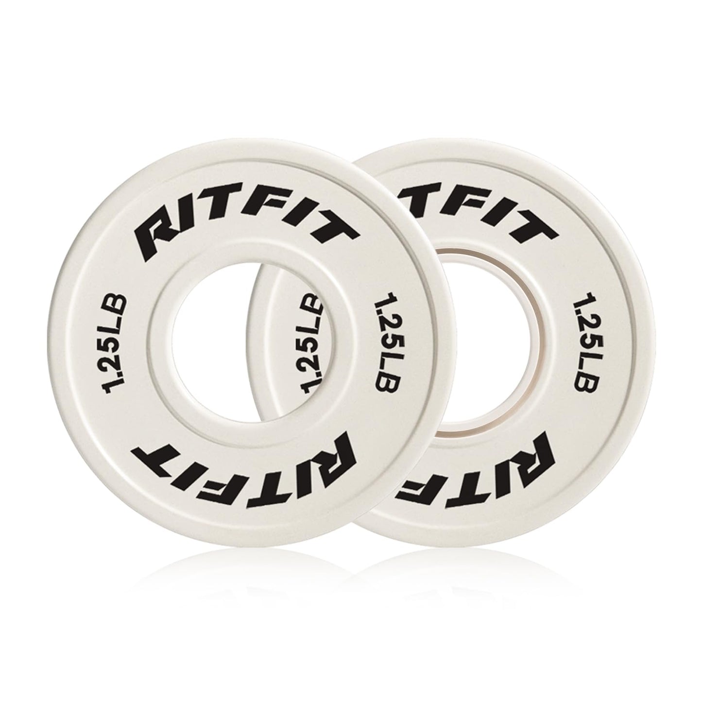 RitFit Fractional Rubber Weight Plates, Colored Bumper Plates for Starting Strength and Progressive Overload Training, Pair and Sets