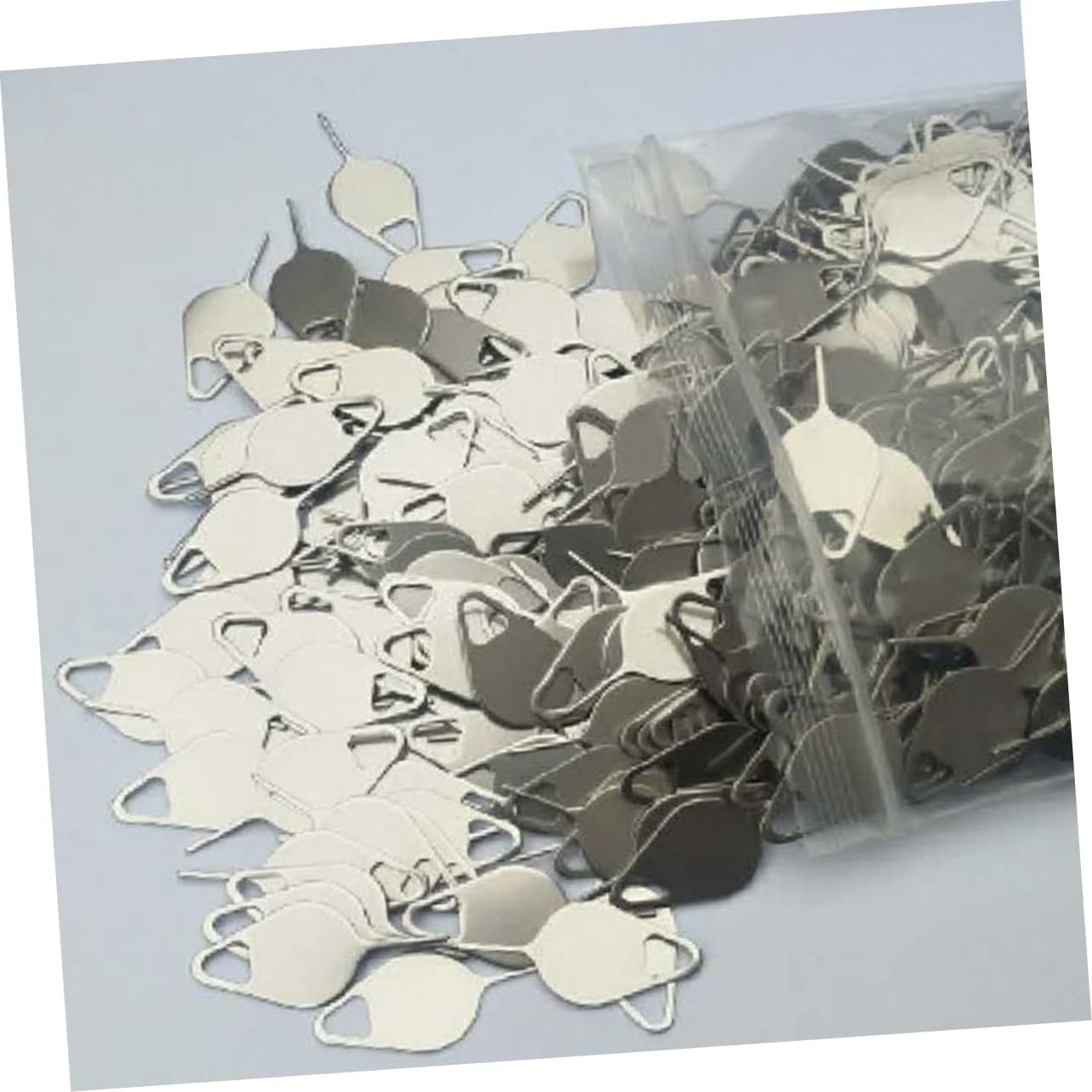 200pcs OSALADI Sim Card Ejector Tool Metal Sim Tray Remover for Smartphones Phone Pin Tool
